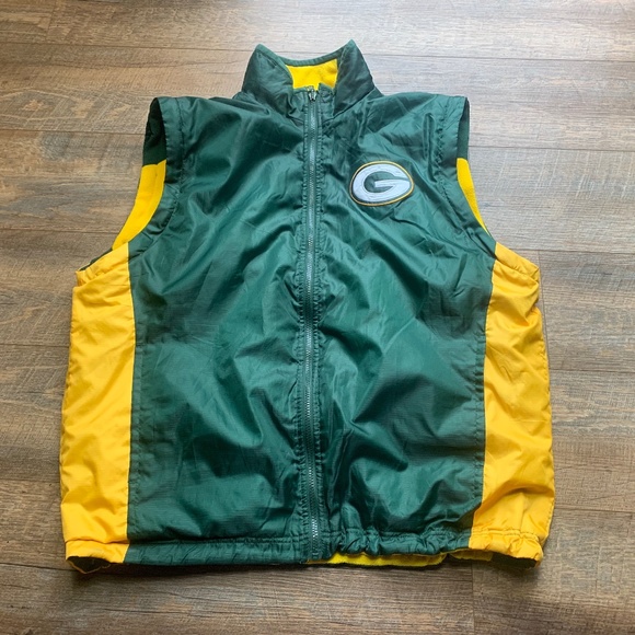 Green Bay Packer NFL Jacket/Vest Reversible 4 n 1 Jacket Sz Large - Picture 9 of 9